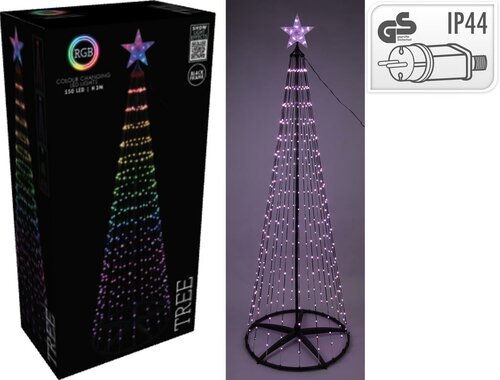 Verlichte boom 300 cm 550 led multi colour