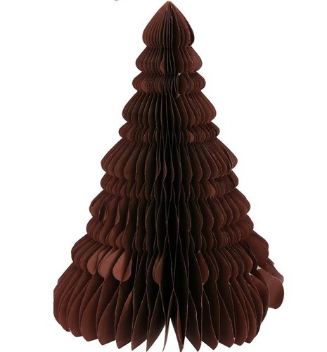 Kerstboom van papier 40 cm bordeaux