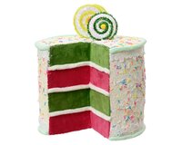 Cake van polyester wit 24 cm