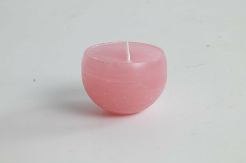 Drijfkaars Bollie 5 cm roze - afbeelding 2