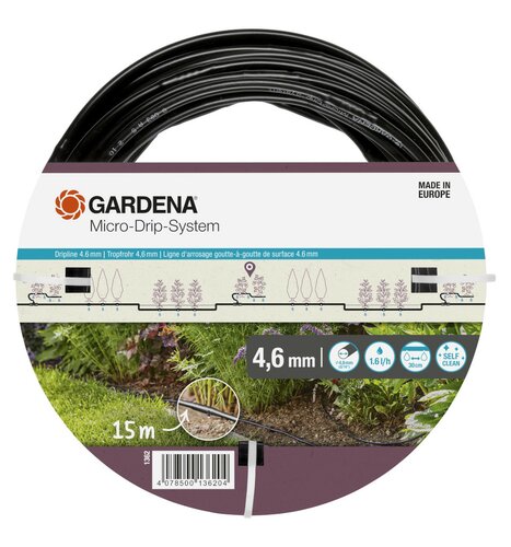 Gardena druppelbuis 4.6mm 15 meter