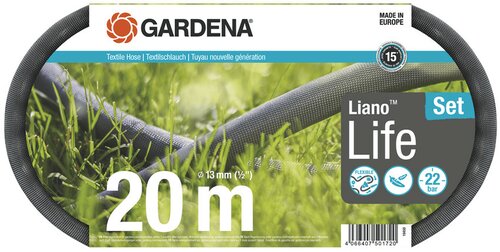 Gardena textielslang liano life 20 meter - afbeelding 1