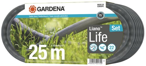 Gardena textielslang liano life 25 meter - afbeelding 1