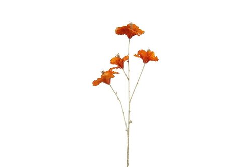 Hibiscus steel 81 cm oranje - goud