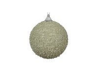 Kerstbal foam 8 cm licht groen