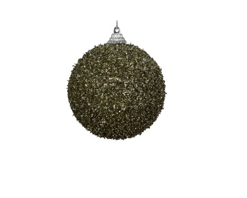 Kerstbal foam 8 cm donker groen