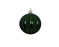 Kerstbal kunststof 8 cm rond groen