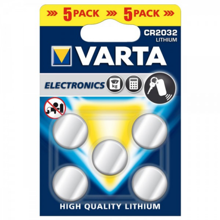 Varta knoopcel batterijen cr2032  5 stuks