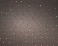 Led net dancing lights 288 lampjes 1x4m multi - afbeelding 1