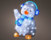 Led pinguïn 46 cm cool white - afbeelding 1