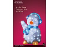 Led pinguïn 46 cm cool white - afbeelding 2