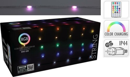 Streng verlichting led 200 lamps multi colour