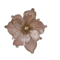 Magnolia op clip champagne 22 cm