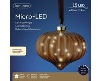 Micro led ui 20 cm bruin warm wit - afbeelding 2