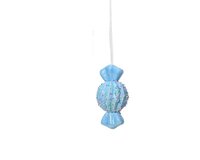 Snoep foam 15 cm blauw rond