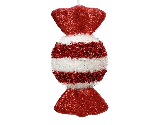 Figuur foam snoep rood / wit