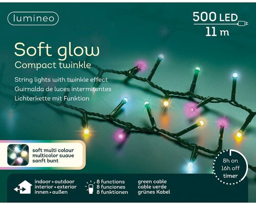 Soft glow compact light 500 lamps soft multi - afbeelding 2