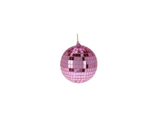 Spiegelbal 10 cm licht roze