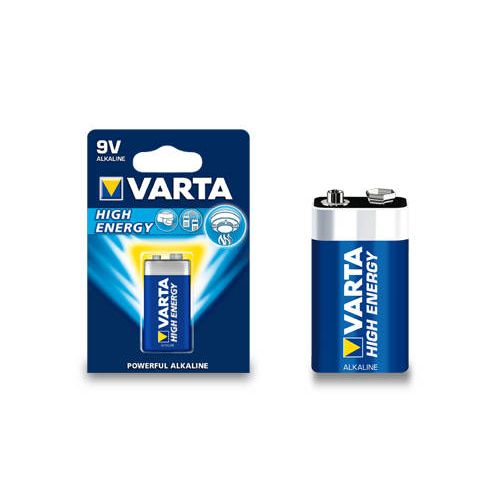 Varta High energy 9 V batterij