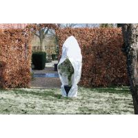 Winterafdekhoes met rits H 2 meter D 200 cm wit